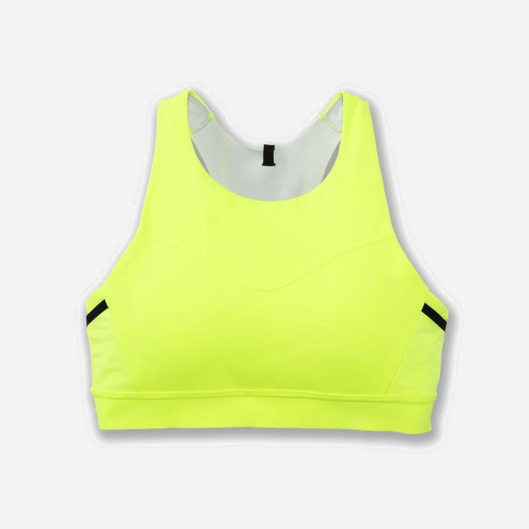 Brooks Drive 3 Pocket - Run Bra Mujer - Verde Amarillo (FX9286350)